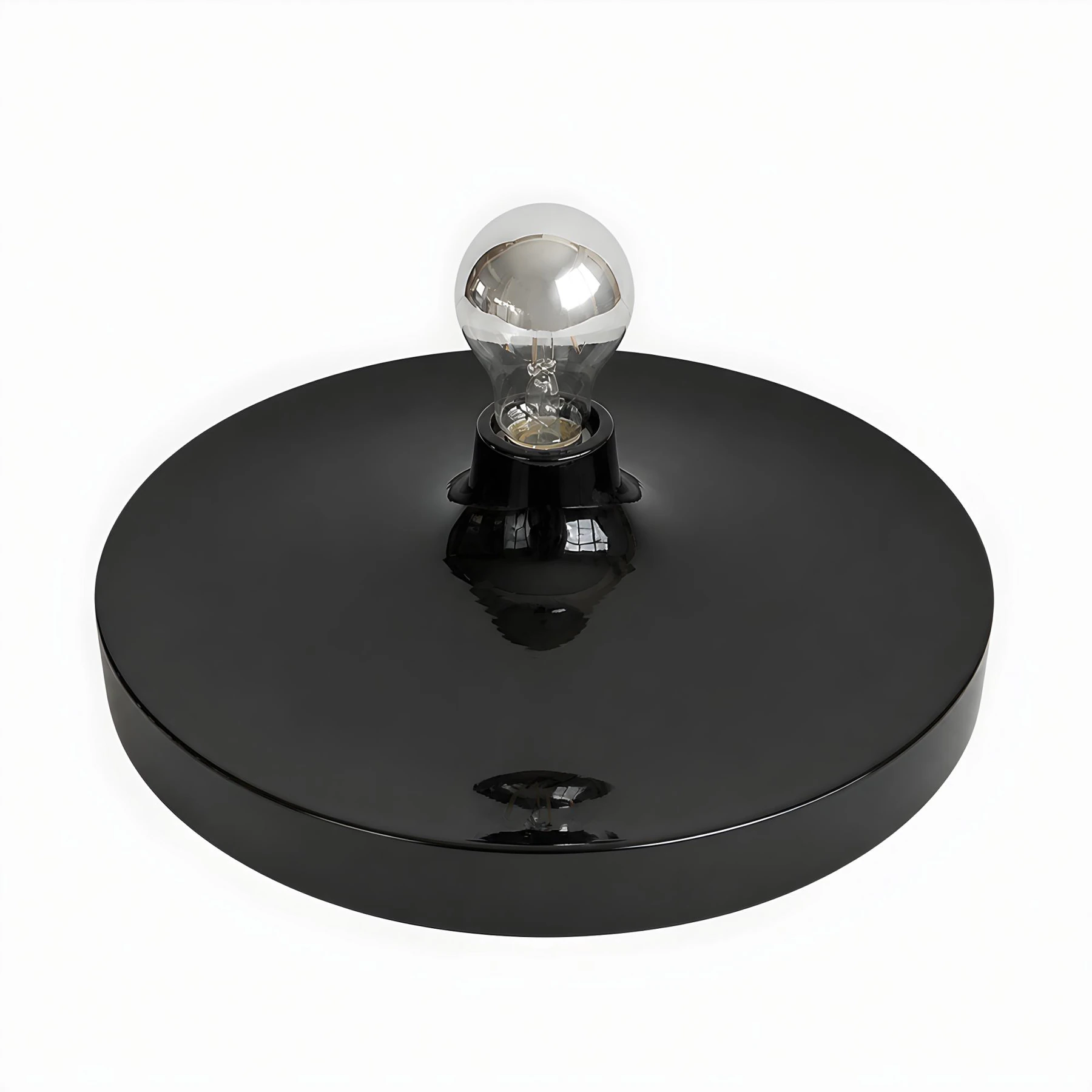 Orson Bauhaus Disc Wall & Ceiling Light flat black