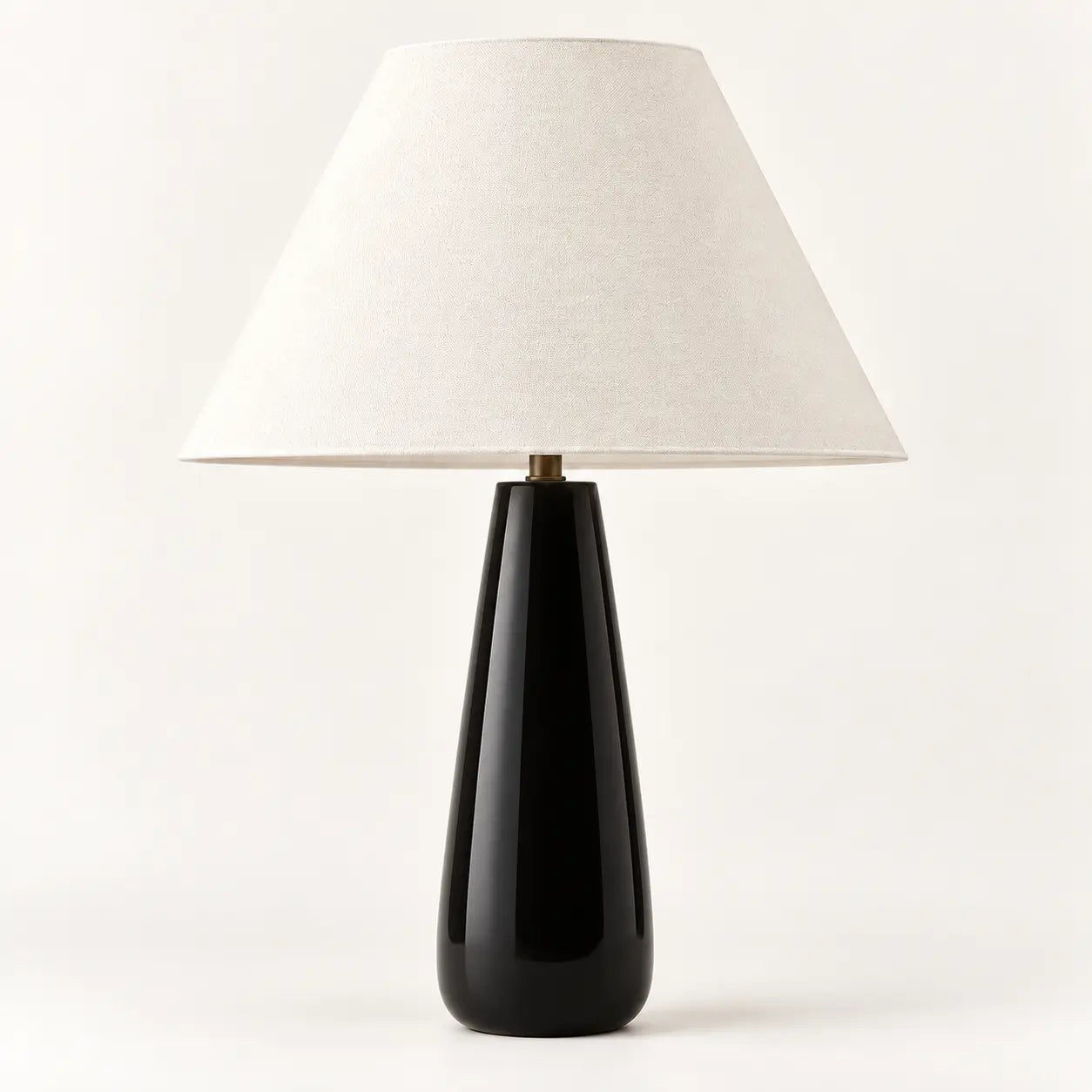 Ceramic base with black shade