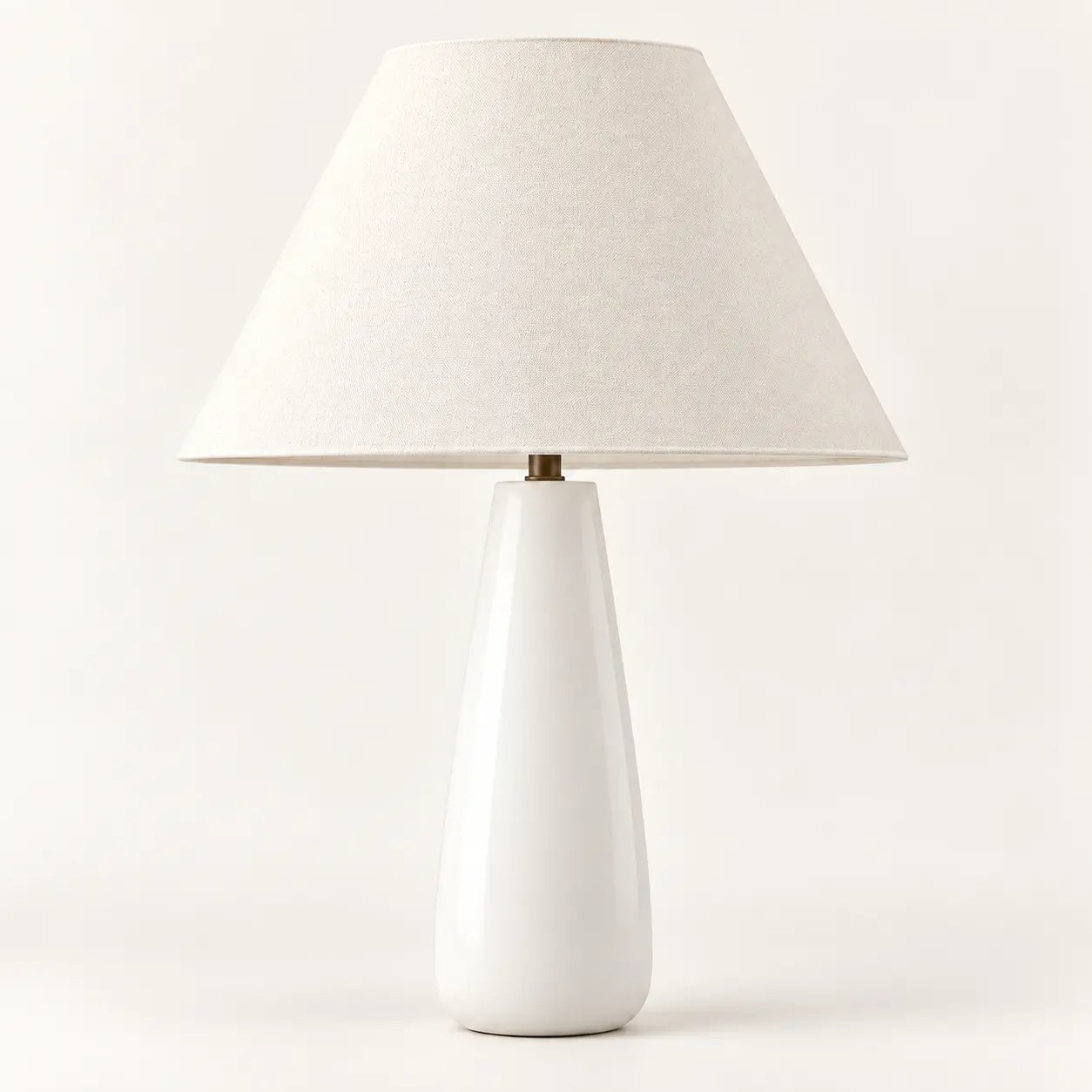 Ceramic base with white shade