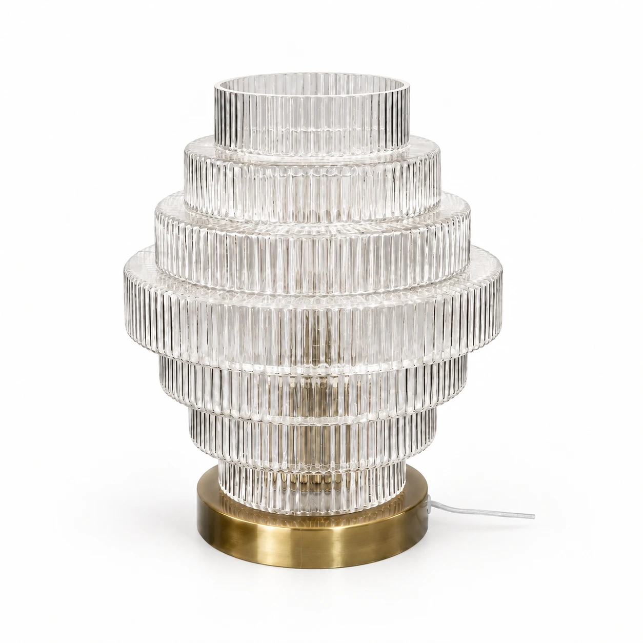 Florin Ribbed Glass Table Lamp product image