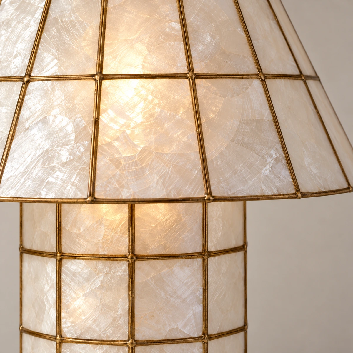 Hand-set shell grid
