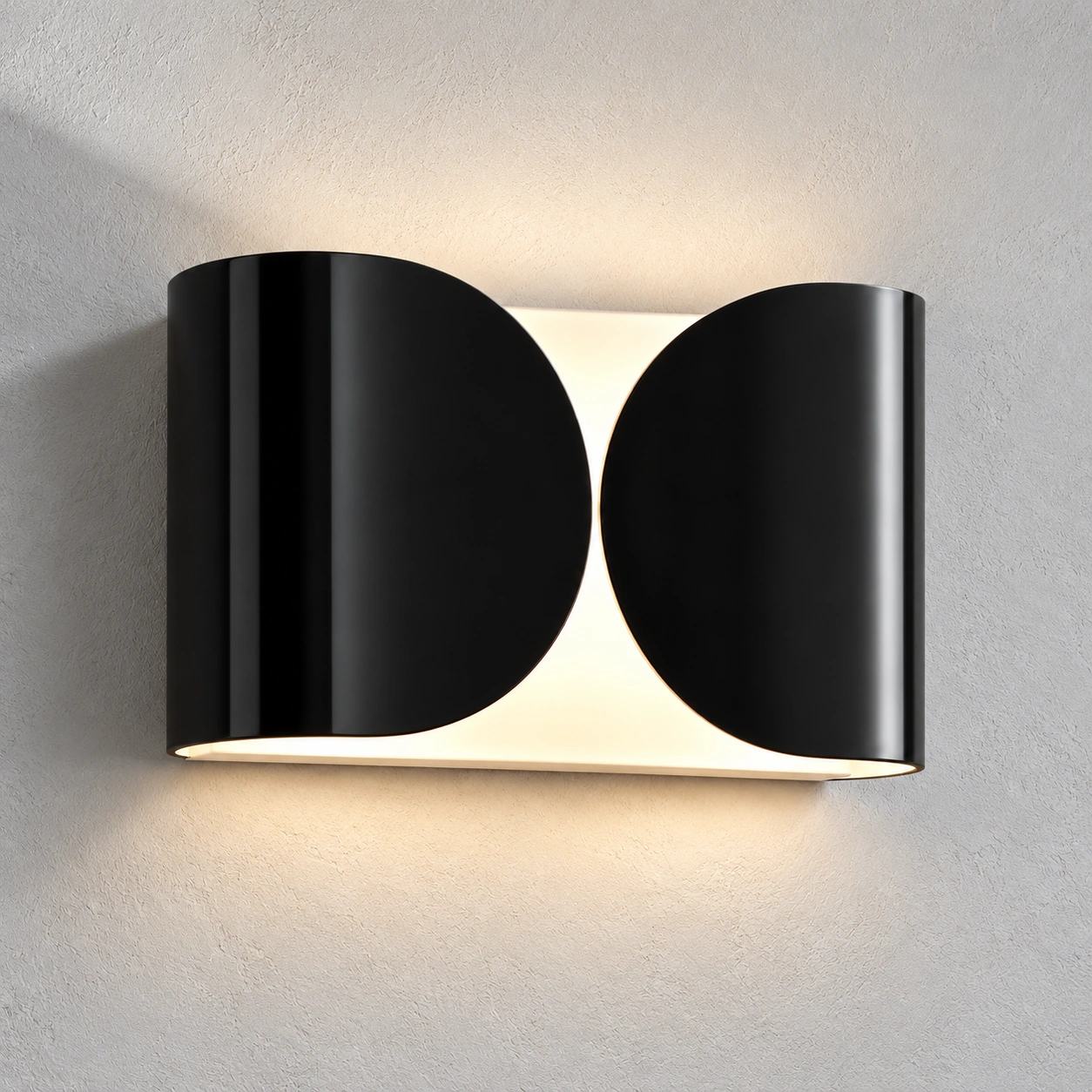 Foglio satin black finish