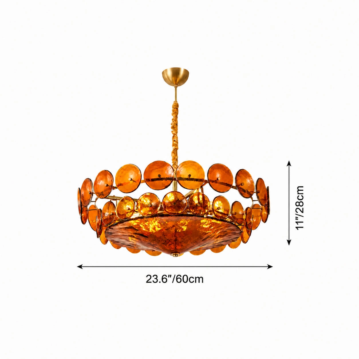 Elthyn pendant size 60 cm dimension drawing