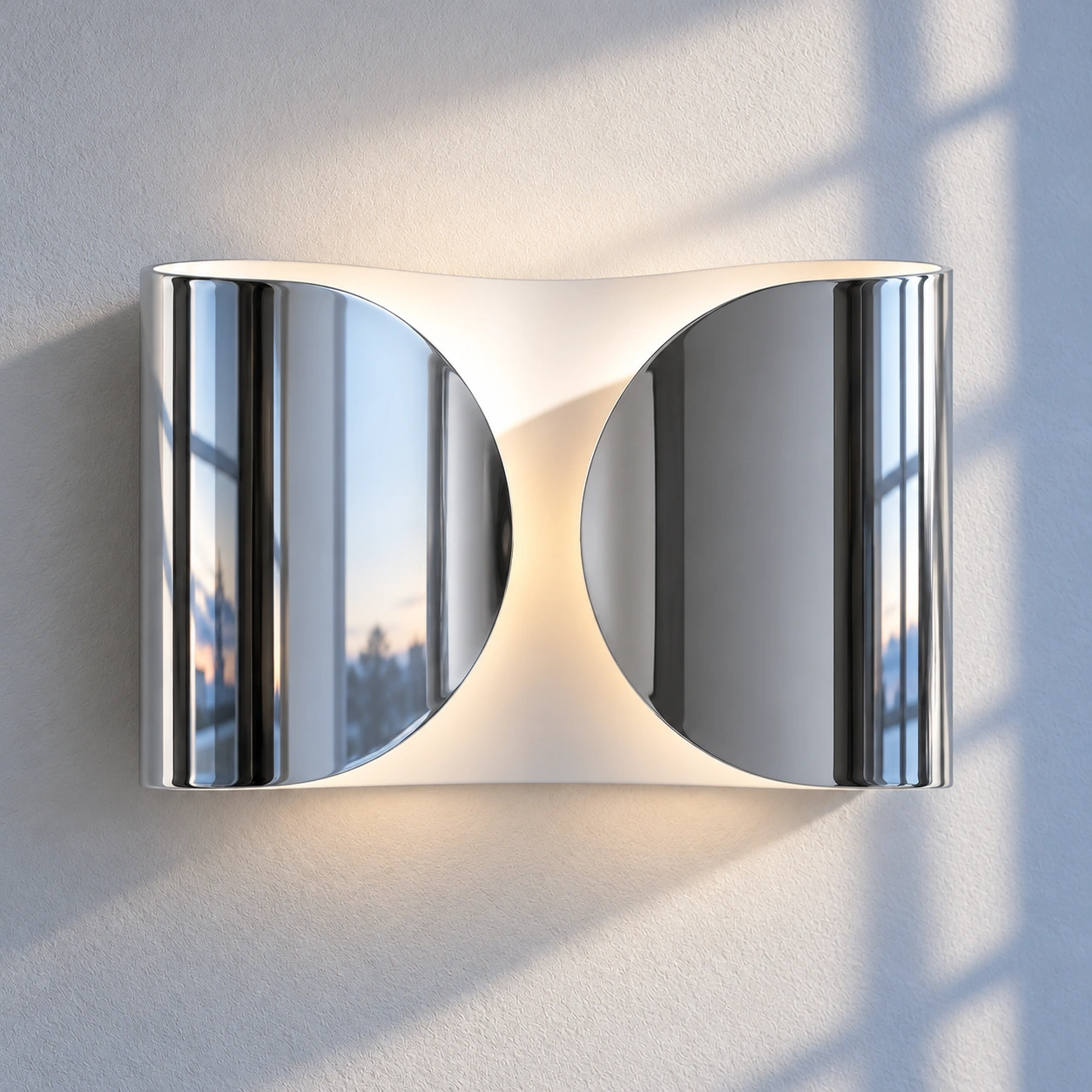 Foglio polished chrome finish