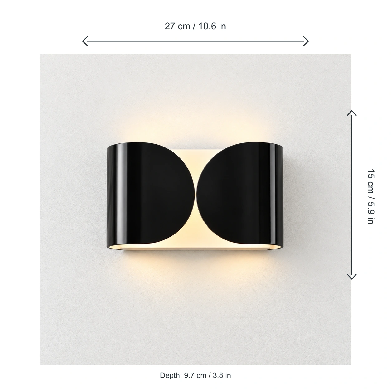Foglio small dimensions 27 x 15 x 9.7 cm