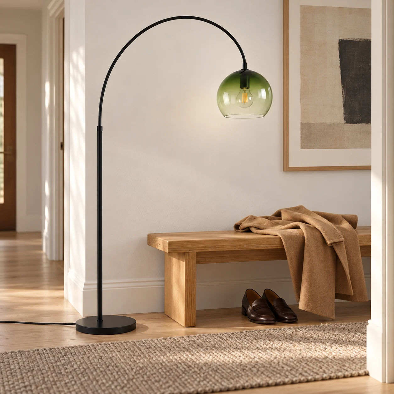 Arden floor lamp in an entry